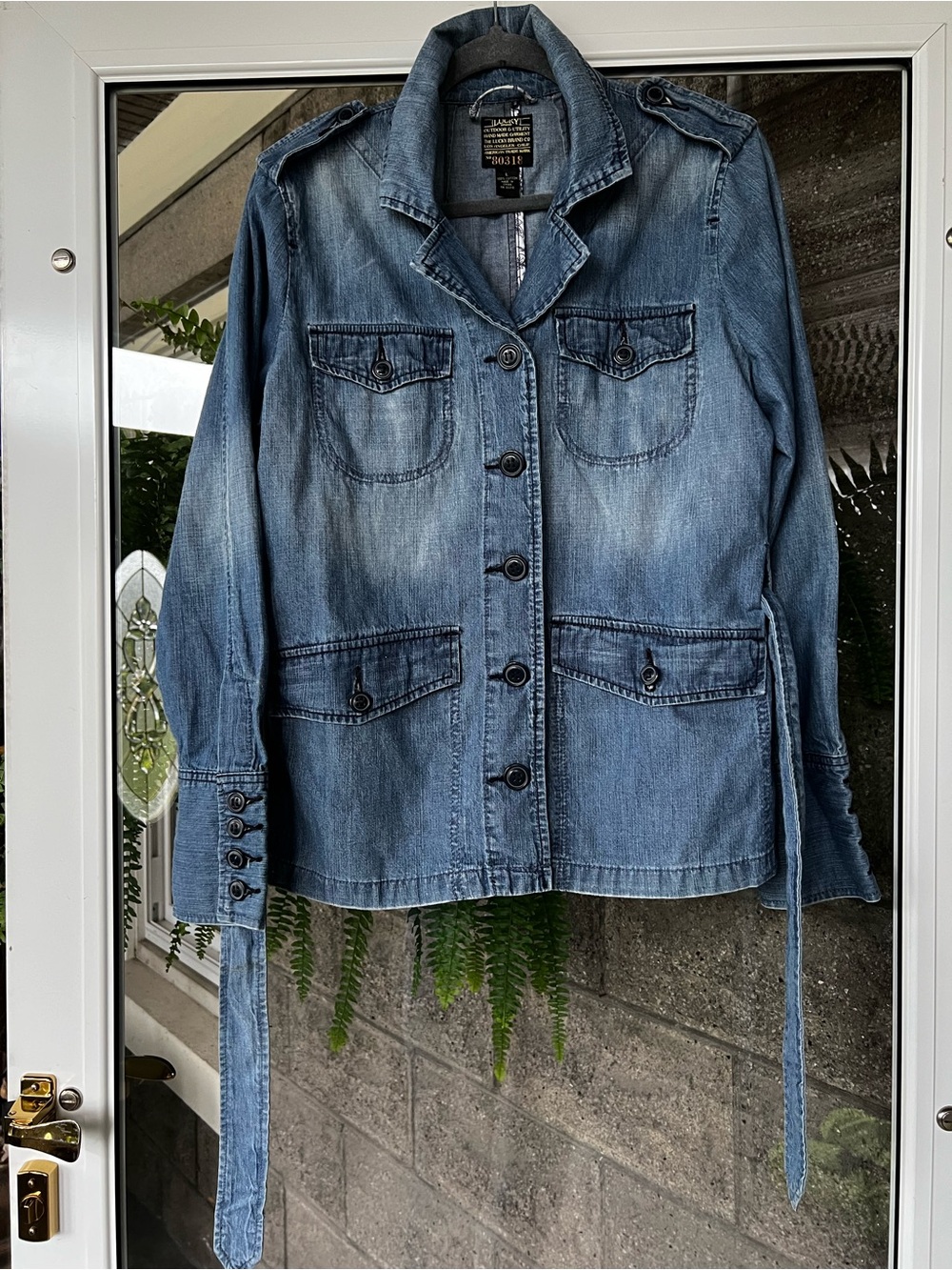 Lucky Brand Light Blue Denim Utility Jacket